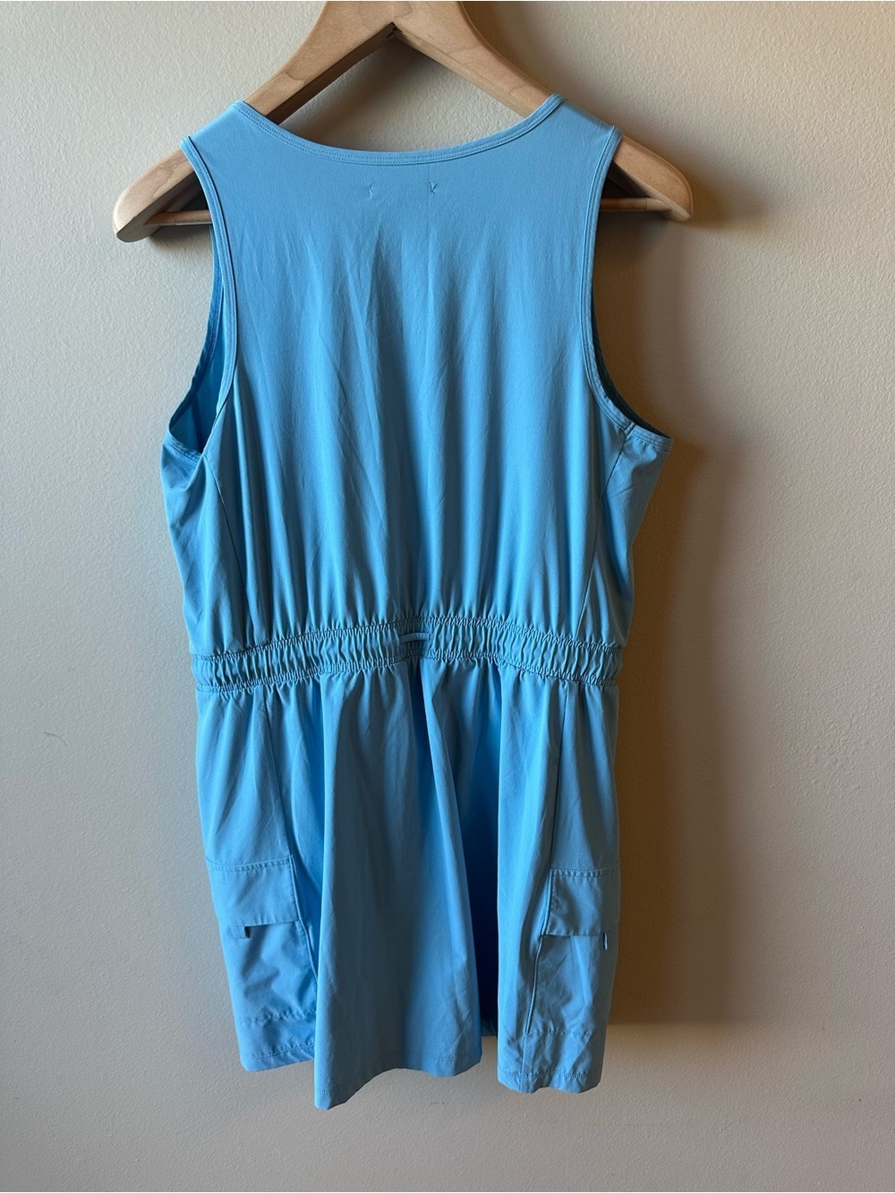 Women’s FLX Blue Drawstring Waist Romper - Picture 2 of 6